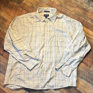 Club Room Light Tan Checkered Shirt XXL in box 2